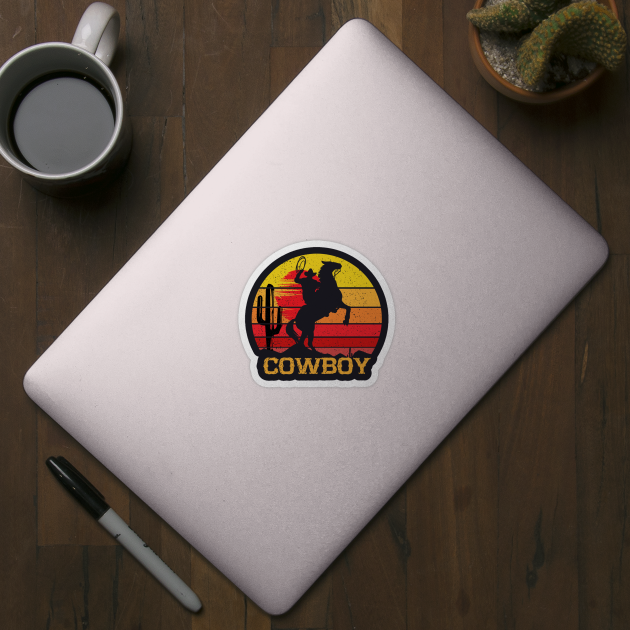 Cowboy Retro Vintage by DARSHIRTS